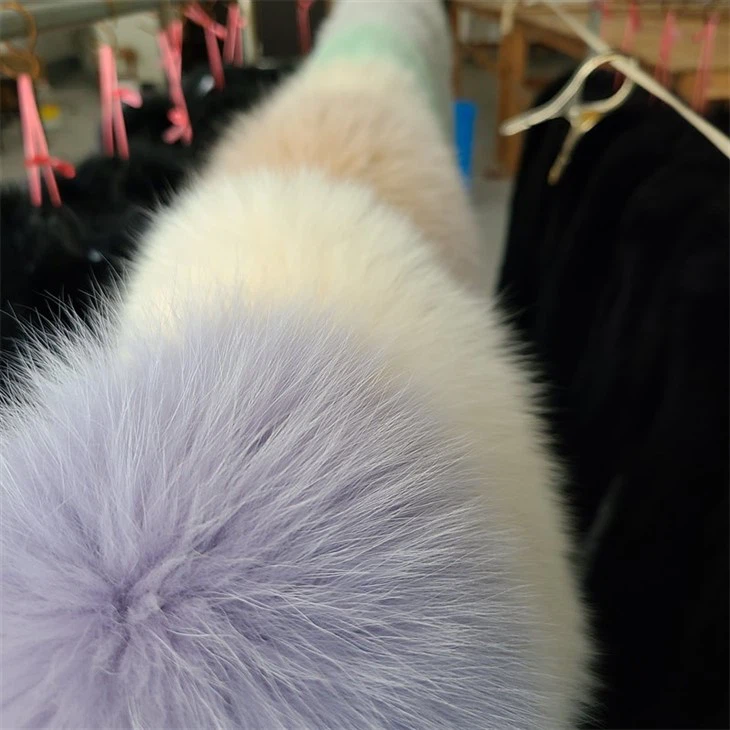 Top Sale 100% Women Dyed Real Fox fur Collar